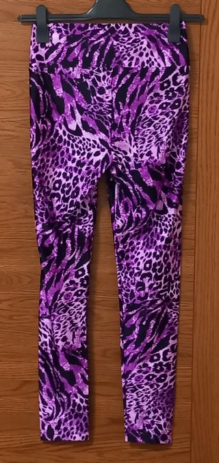 Leggings Calzedonia fantasia leopardata viola