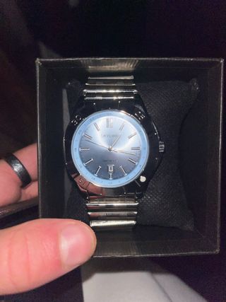 Reloj SKYLINE Hombre Esfera Azul y Plata