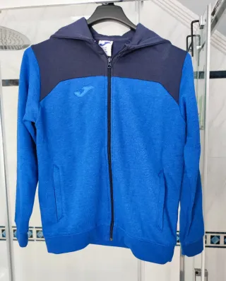 Sudadera Joma Azul con Cremallera y Capucha Talla