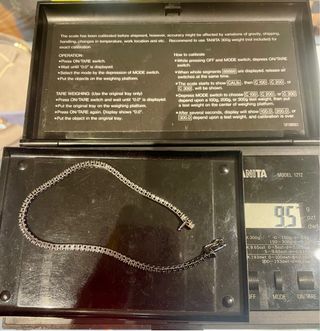 Pulsera Riviere Oro 18kt y Diamantes Negros