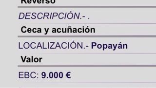 8 Escudos de Carlos III  (Venta en persona.)