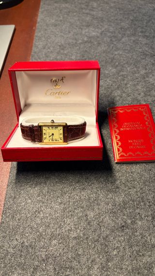 Must de Cartier Tank Vermeil Quartz