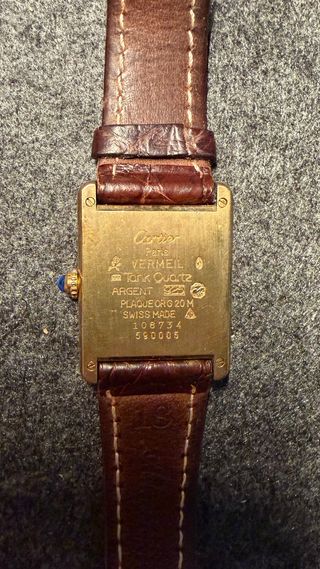 Must de Cartier Tank Vermeil Quartz