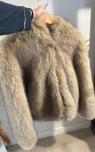 Abrigo pelo Zara mujer