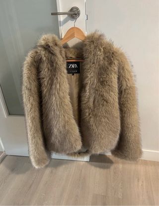 Abrigo pelo Zara mujer