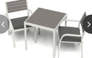 Conjunto mesa y 4 sillas exterior