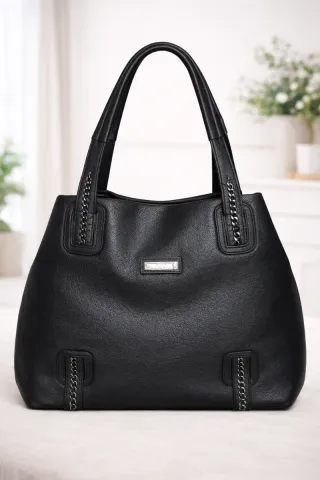 Bolso negro nuevo con etiqueta