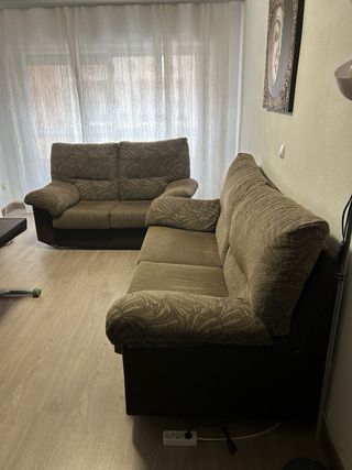 Sofá 3 plazas + 2 plazas tela