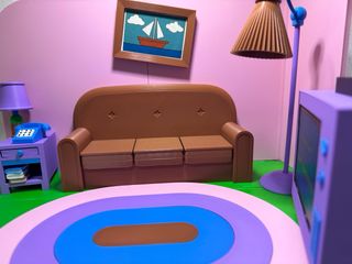 Diorama Salón The Simpsons