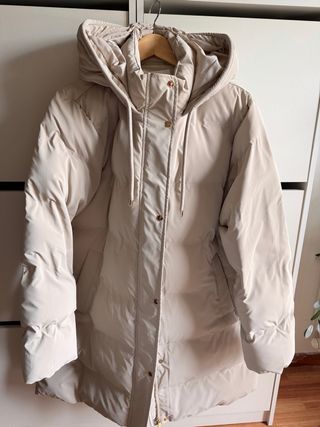 Plumífero Zara Beige Talla XXL