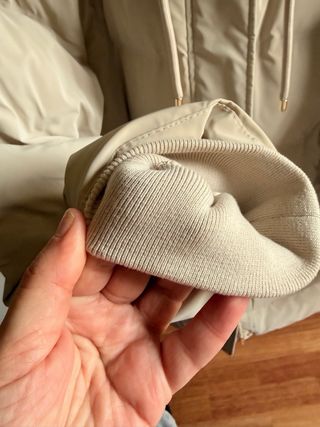 Plumífero Zara Beige Talla XXL