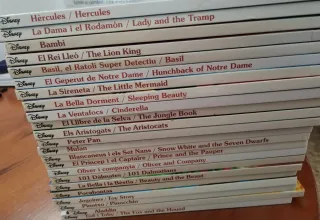 Colección Disney Catalan/Inglés 23 libros