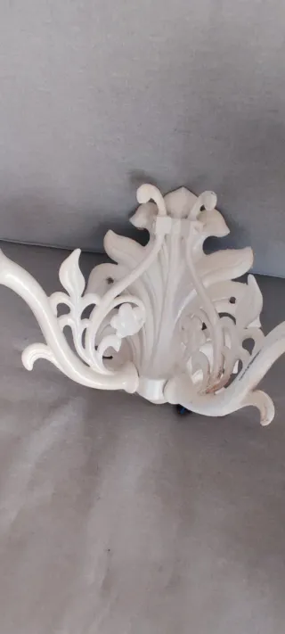 Aplique de pared antiguo blanco