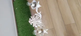 Aplique de pared antiguo blanco