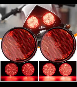 Luces Freno LED Moto Redondas