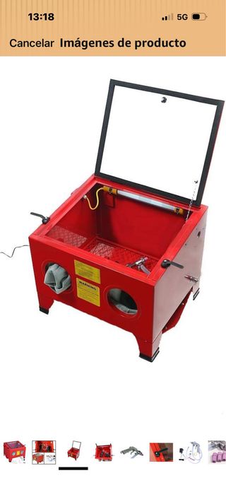 chorreado arena, limpueza con arena a presión