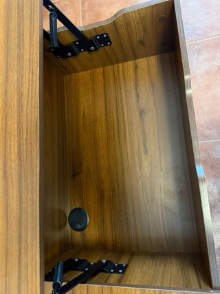 Mesa de centro elevable de madera