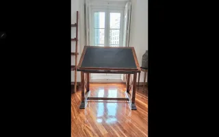 Tavolo da disegno/architetto in legno massello.