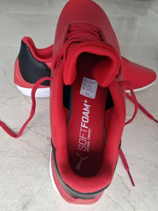 Zapatillas Ferrari Drift cat Talla 44 Rojas y Negr