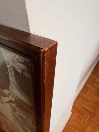 Cuadro Guernica con marco de madera
