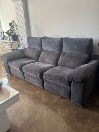 Divano relax grigio 228 cm Anti strappo