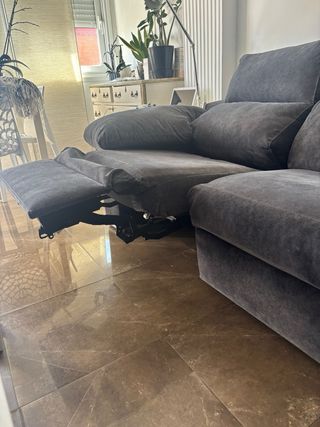 Divano relax grigio 228 cm Anti strappo