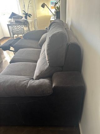 Divano relax grigio 228 cm Anti strappo