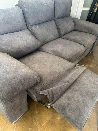 Divano relax grigio 228 cm Anti strappo