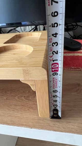 Elevador de monitor de bambú