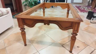 Mesa de centro madera sin cristal