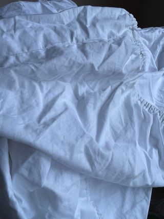 Juego de sábanas blanco