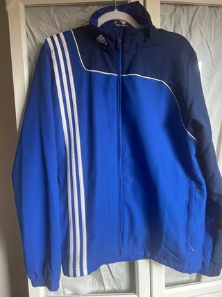 Chaqueta Adidas Vintage Azul y Blanca