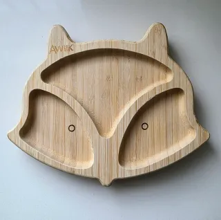 Plato bambú Awiik con ventosa