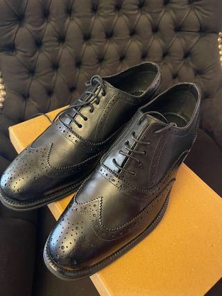 Zapatos PIEL Derby PURO EGO Talla 42 Negros