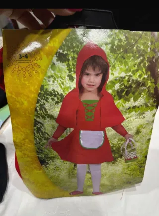 Vestito Cappuccetto Rosso 3-4 anni