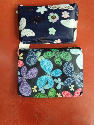 Bolsa de tela con estampado floral