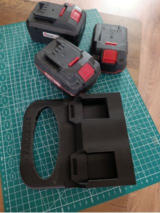 Soporte Porta 4 Baterías Parkside 20 V