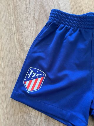 Pantalón corto niño Atleti azul 12 meses
