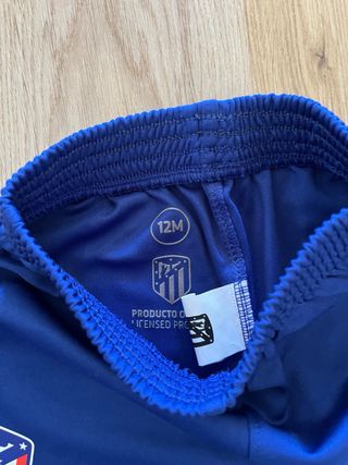 Pantalón corto niño Atleti azul 12 meses
