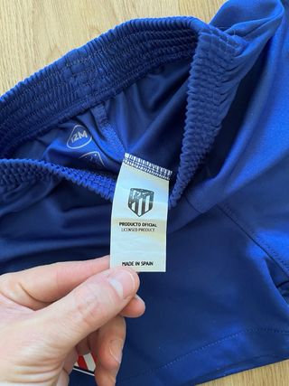 Pantalón corto niño Atleti azul 12 meses