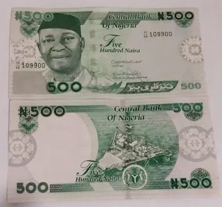 Billete 500 Naira Nigeria