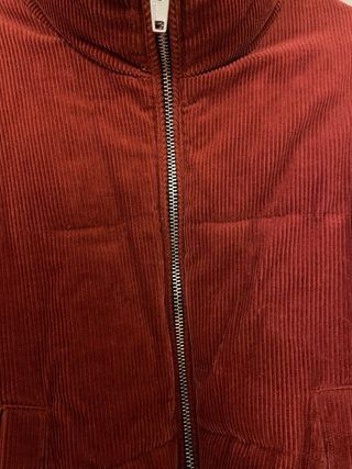 Anorak oversize corduroy granate