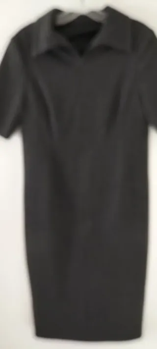 Vestido gris lana y elastina adaptable