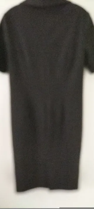 Vestido gris lana y elastina adaptable