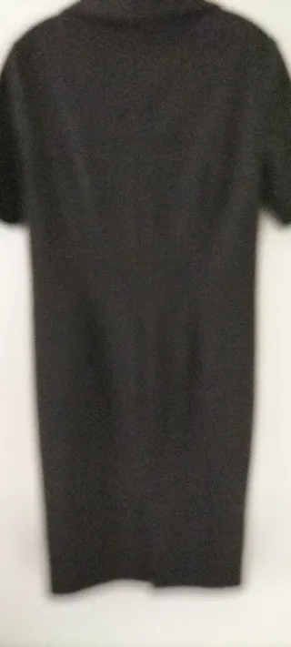 Vestido gris lana y elastina adaptable