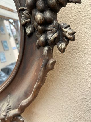 Espejo Barroco Vintage resina y cristal