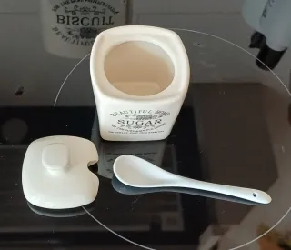 Juego de azucarero y tarro de galletas nuevo