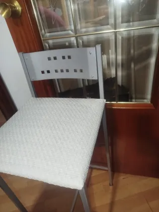 Sillas de barra cocina metal sintético