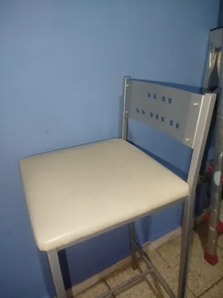 Sillas de barra cocina metal sintético