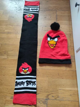 Bufanda y Gorro Infantil Angry Birds